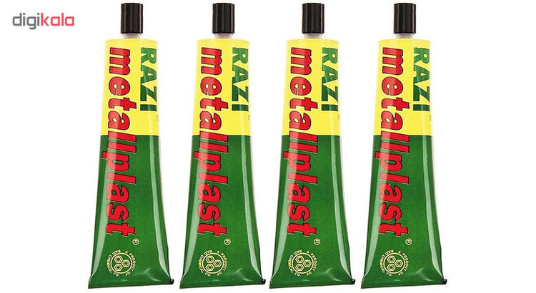 چسب آهن رازی مدل Metallplast حجم 100 میلی لیتر بسته 4 عددی