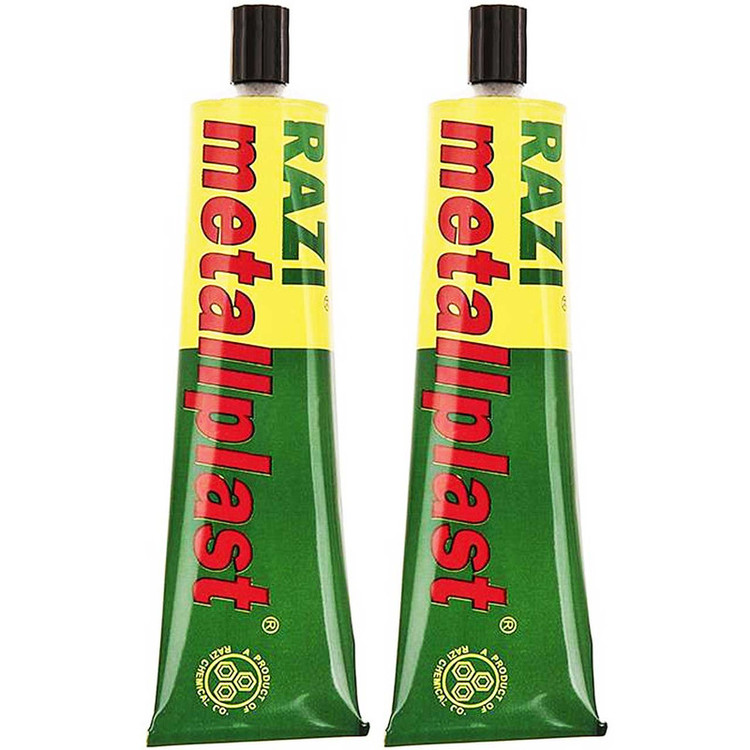 چسب آهن رازی مدل Metallplast حجم 100 میلی لیتر بسته 2 عددی