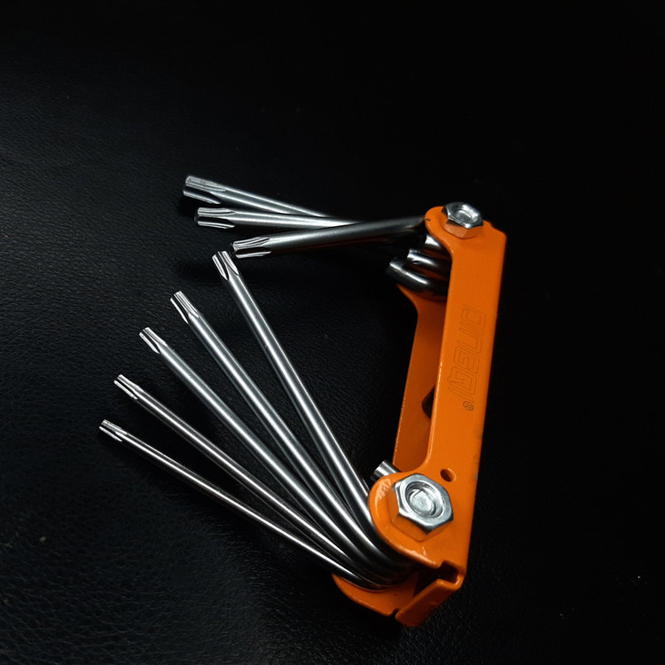 آچار آلن ستاره ای دینگشی مدل SG-001 مجموعه 8 عددی
